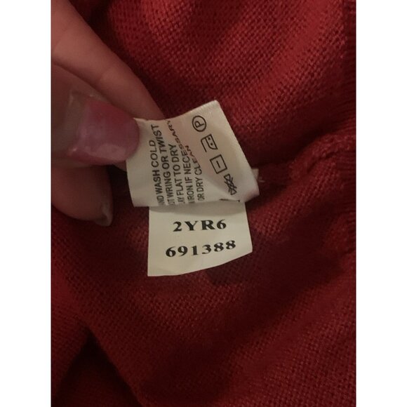 Orvis Merino Wool Blend Sweater Mens XL Red Quarter Zip Preppy Cuffed Preppy - Picture 4 of 7